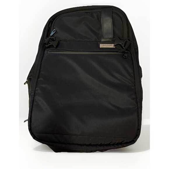 Duchamp Black Getaway Expandable Carry-On Travel Backpack Suitcase